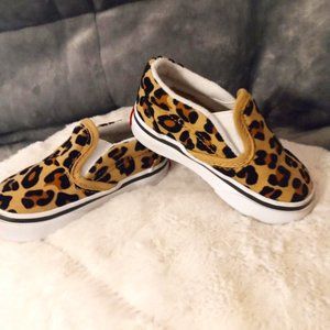 VANS (BABY GIRL / FUZZY LEOPARD PRINT (SZ 4)
